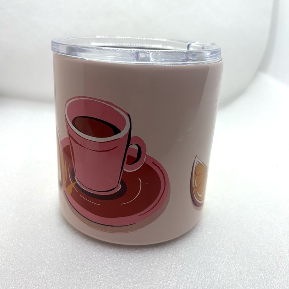 Kate Spade New York -Rise & Shine Stainless Steel Insulated Mug Cup W/Cover - Picture 4 of 9